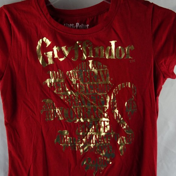 Harry Potter Gryffindor Girl's Large 10/12 T-Shirt - Picture 2 of 4